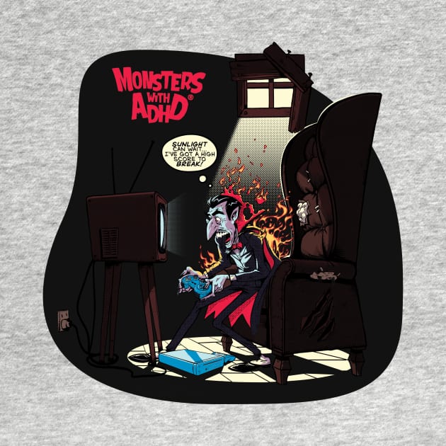 Vampire gamer by Monsters with ADHD